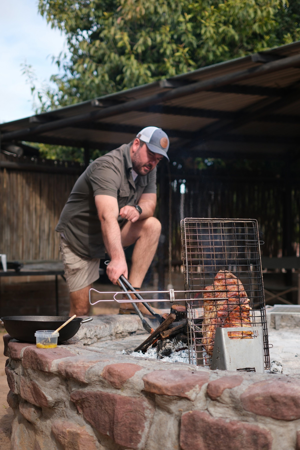 Braaied Lamb Rib with Smoky Marinated Peppers