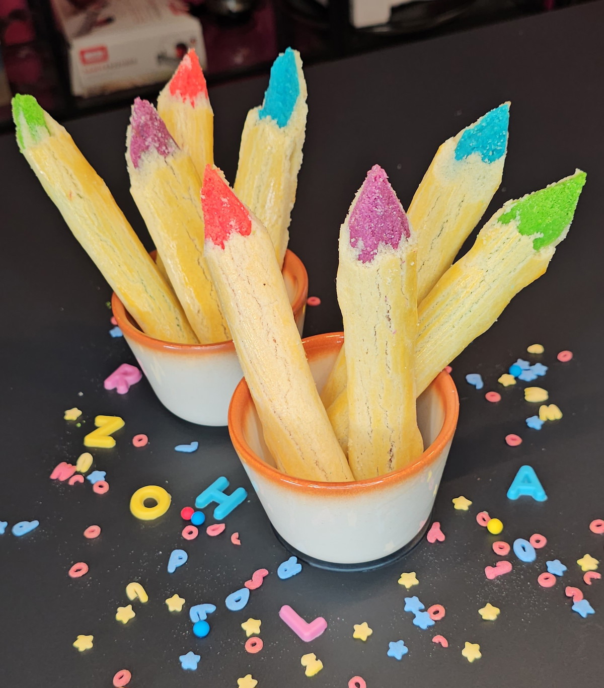 Buntstift-Kekse