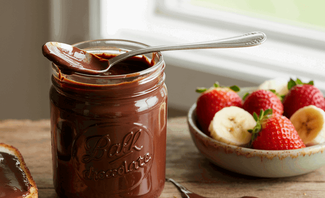 Image of Delicious Dark Vegan Chocolate Spread Recipe UK