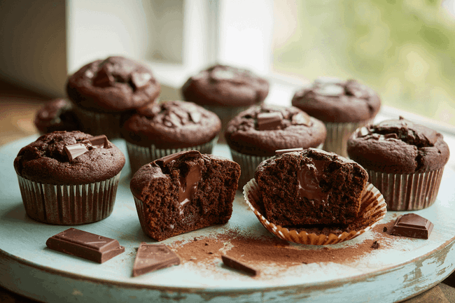 Image of Delicious Vegan Chocolate Muffins Recipe UK