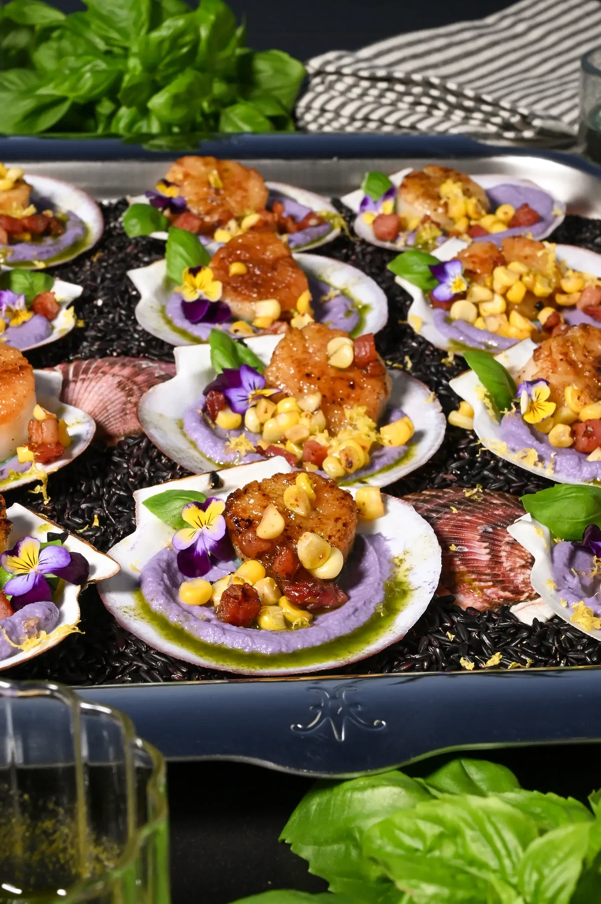 Pan Seared Scallops with Cauliflower Puree