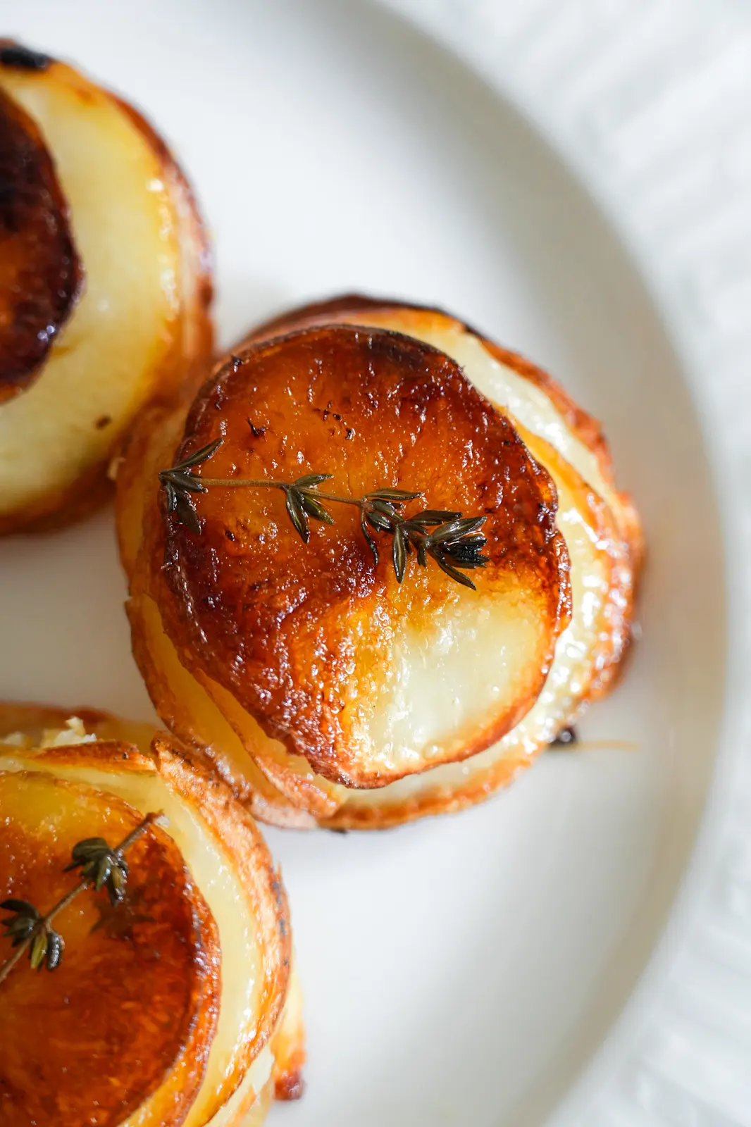 Crispy Ghee Potato Stacks