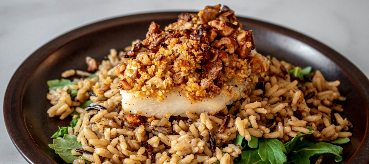 Disco Dukkah Crusted Cod
