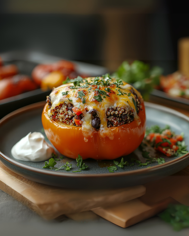Image of Honig-Quinoa-gefüllte Paprika