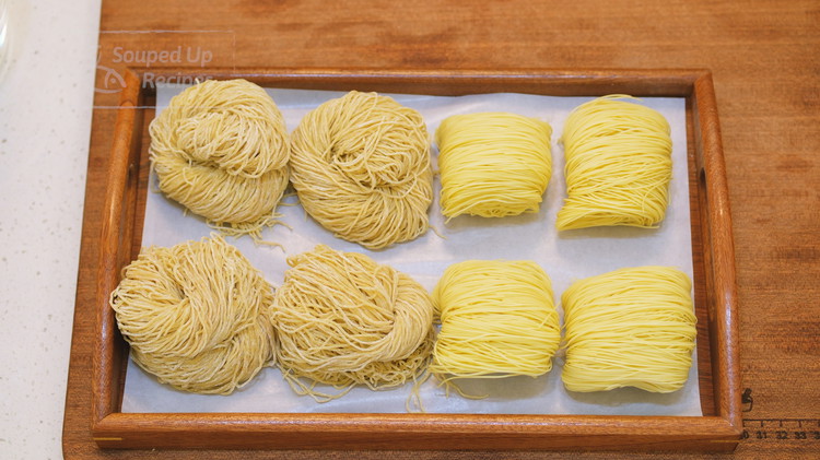 Image of Meanwhile, cook 2 servings of noodles in a separate pot until al denta. For this recipe, you will need thin wheat-based noodles. Fresh will be ideal but dry ones will also work. Just make sure they are thin.