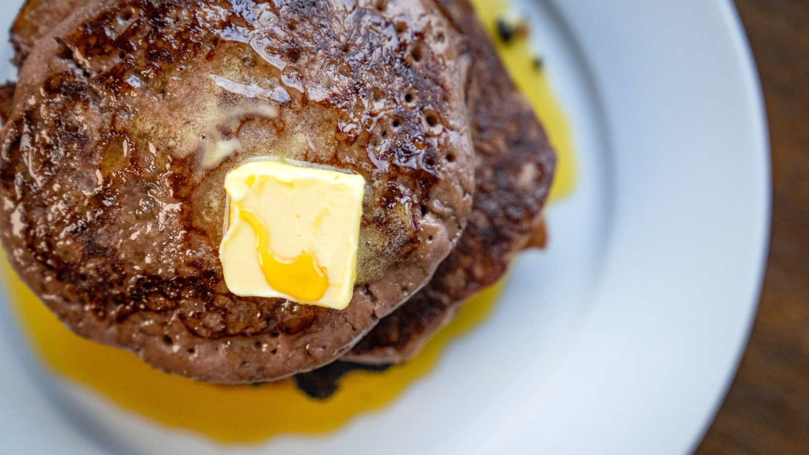 Blue masa pancakes