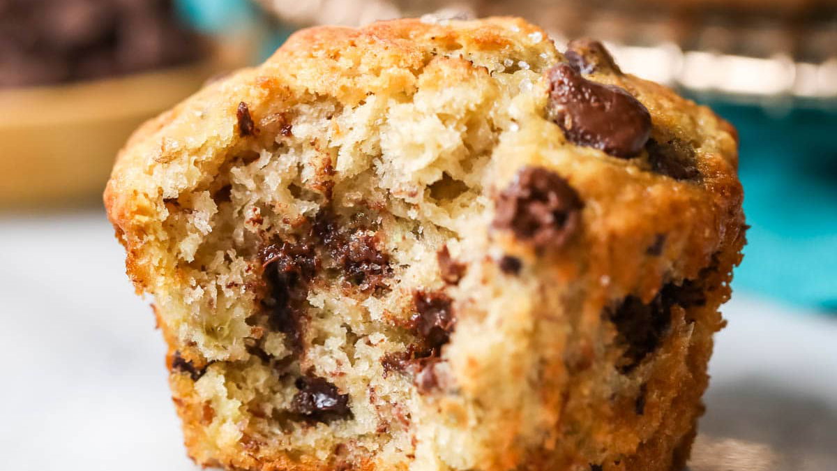 Image de muffins banane-pépites de chocolat