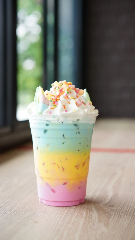 Rainbow Paddle Pop Slushi