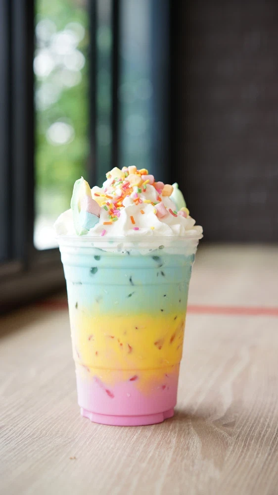 Rainbow Paddle Pop Slushi