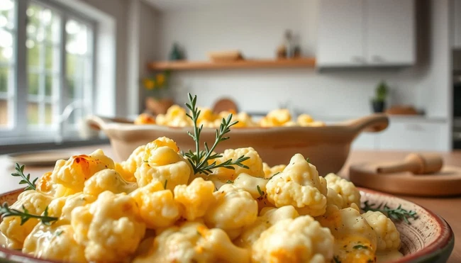 Keto Cauliflower Cheese