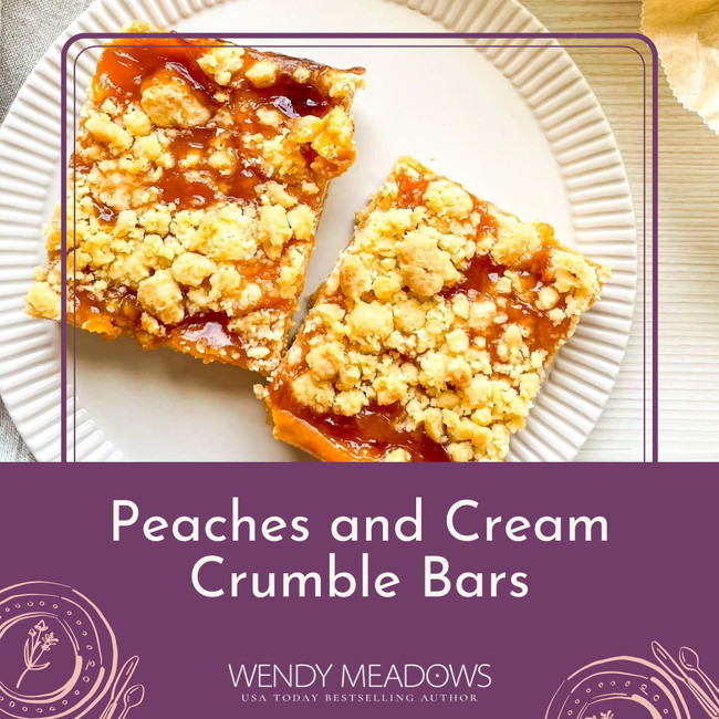Momma Peach's Secret Recipe: Peaches and Cream Crumble Bars