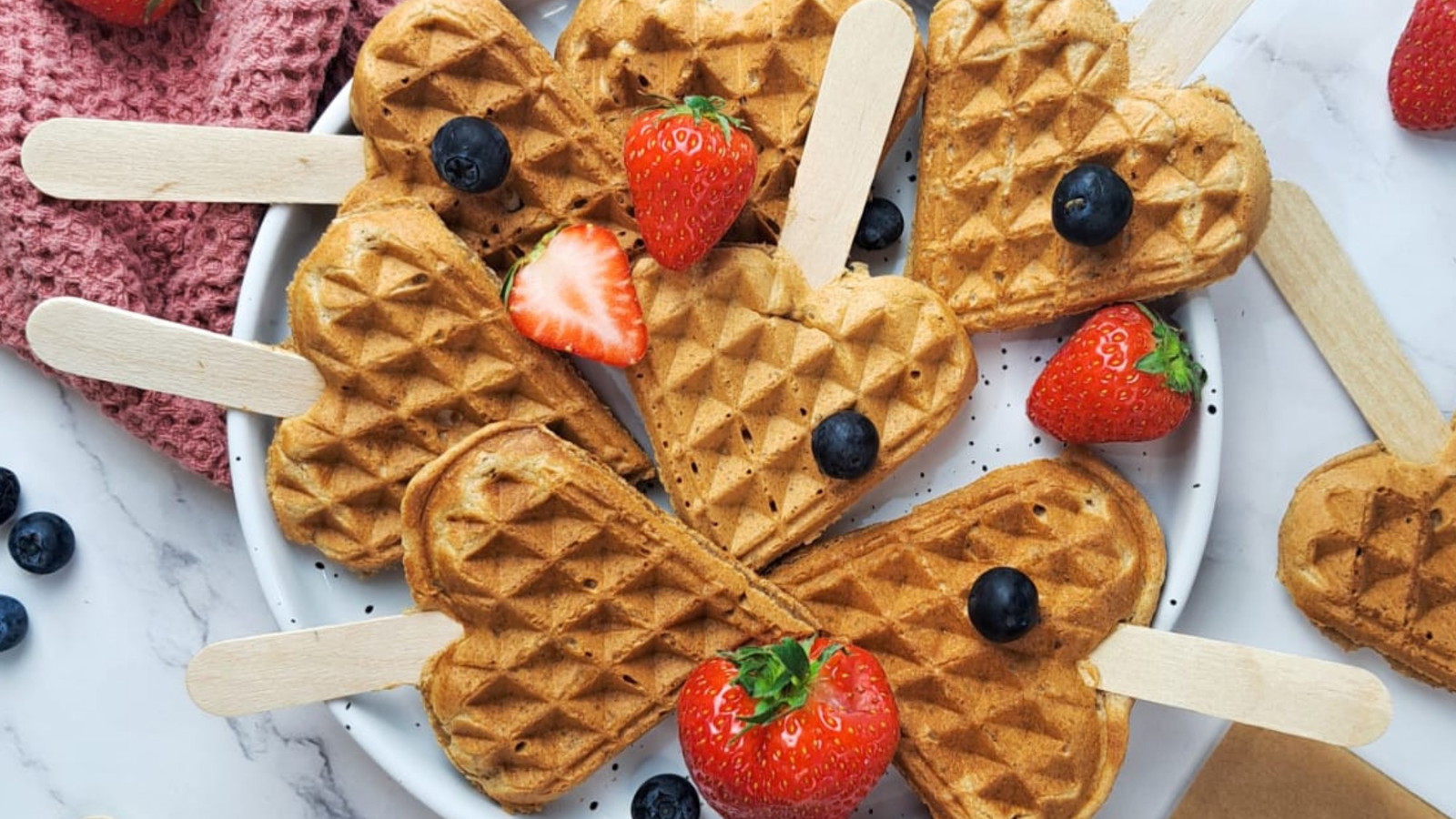 Image of Vollwertige Waffeln am Stil