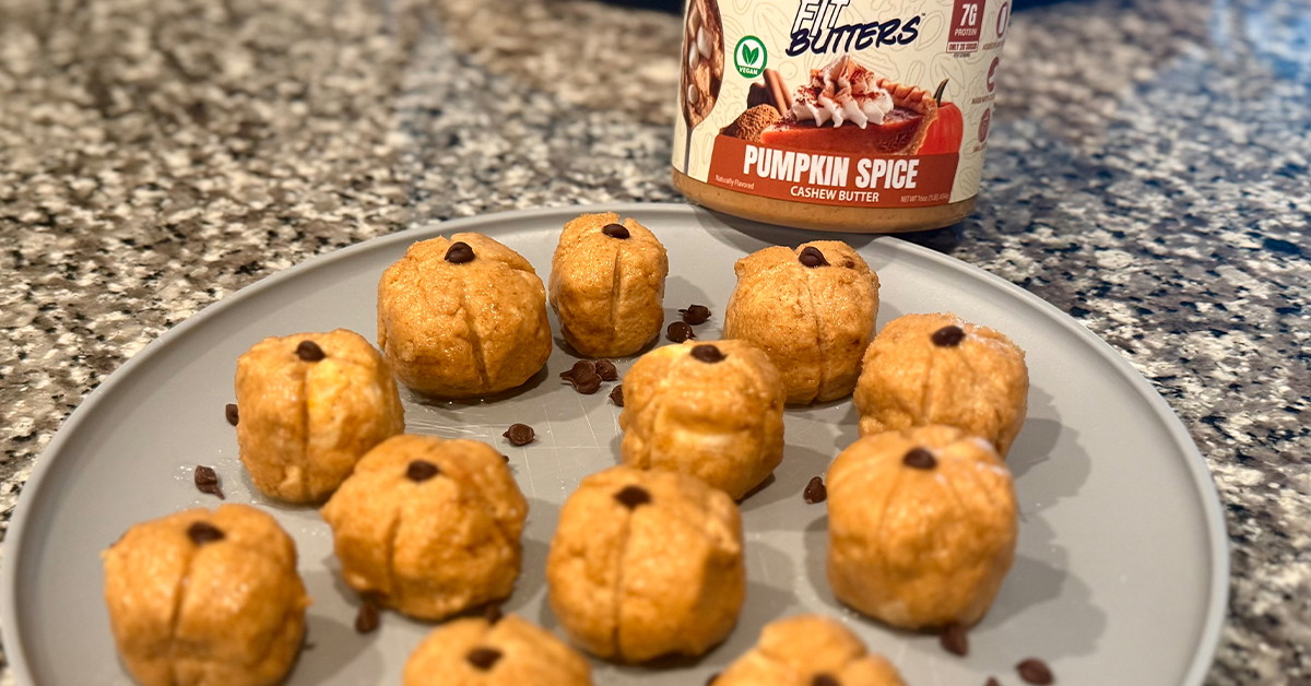Pumpkin Spice Fit ButtersMini Cheesecake Bites 🎃✨