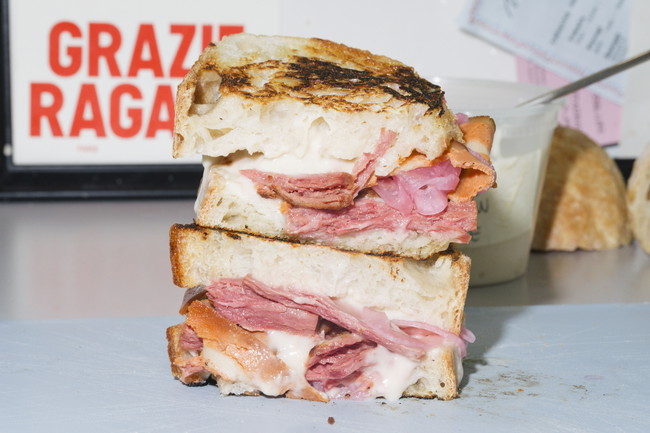 Image of Meaty Plant-Based Grilled Cheese Toastie   