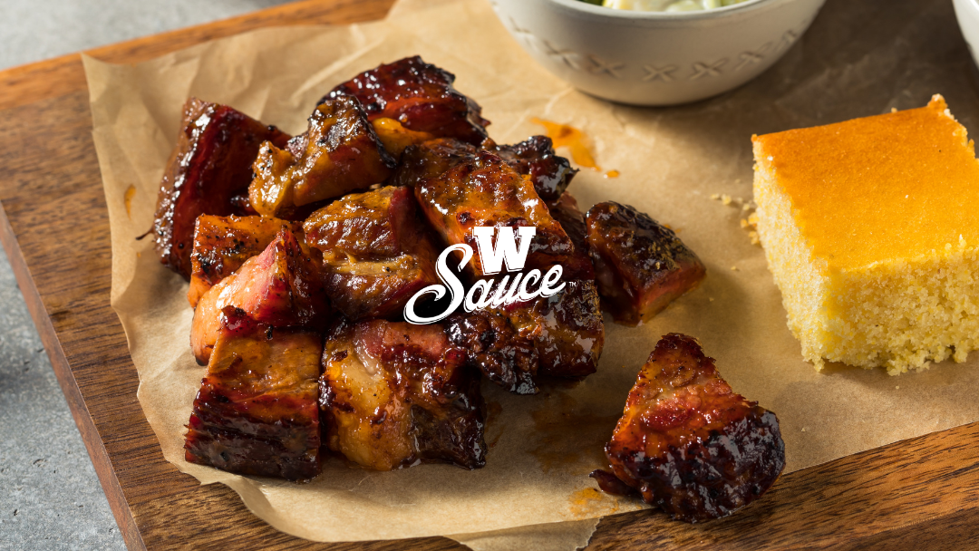 Image of Bear & Burton’s Pork Belly Burnt Ends with Fireshire W Sauce