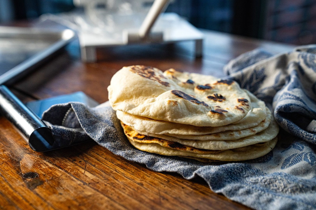 Flour Tortillas With a Tortilla Press