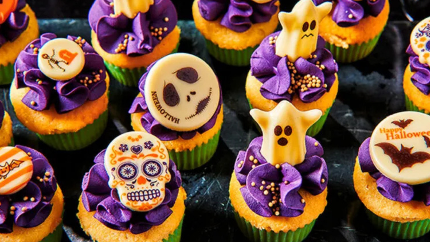 Image of Mini Halloween Cupcakes