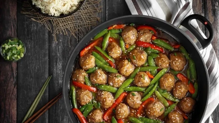 Image of Air Fryer Honey Garlic Meatballs