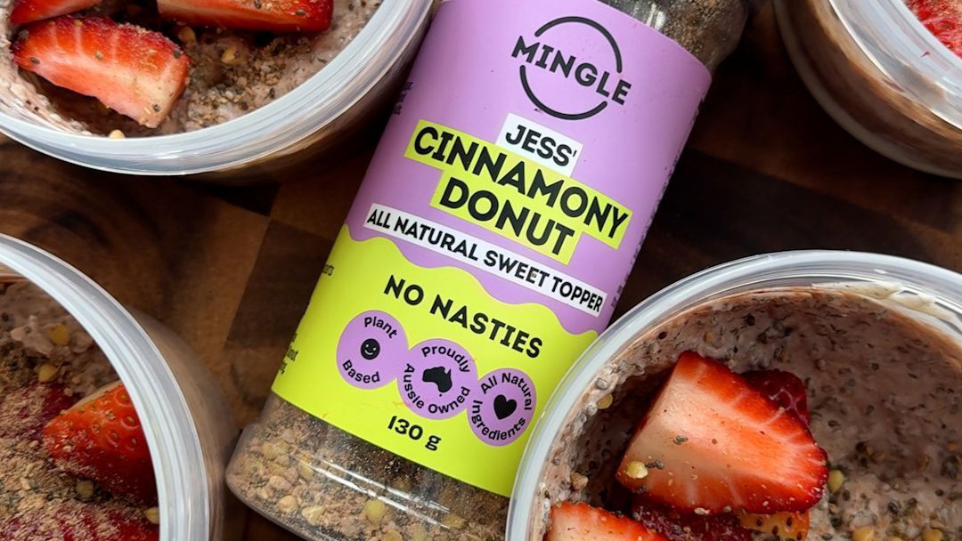 Image of Mingle’s Chocolate + Cinnamony Donut Sweet Topper Chia Pudding