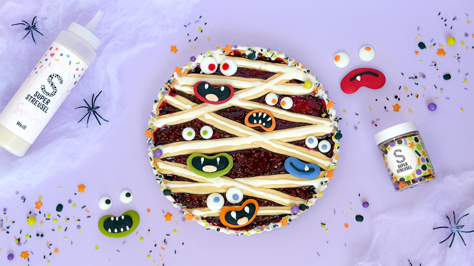 Monstermäßige Mumien-Tarte mit Streuseln