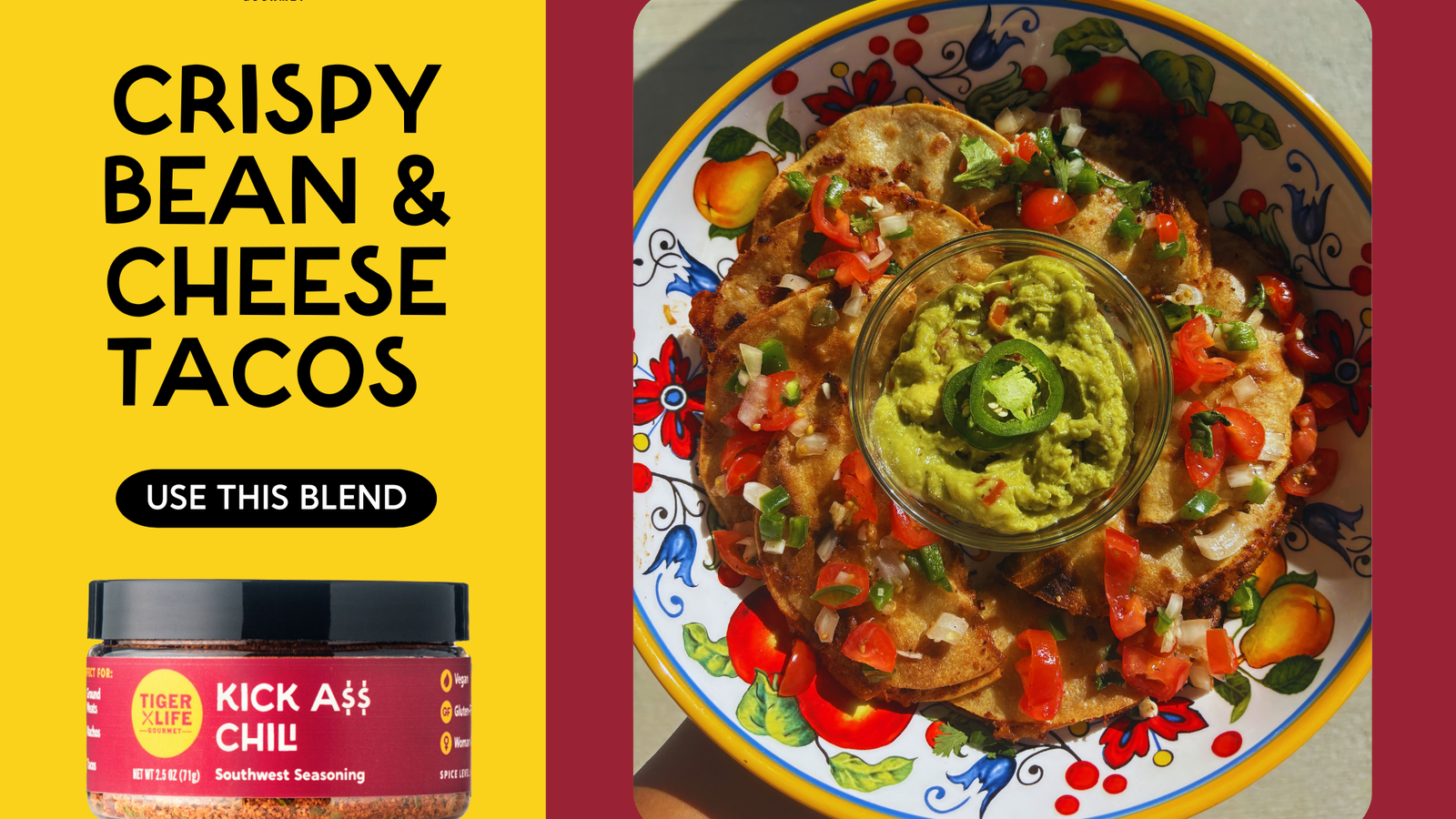 Image of Easy Vegetarian Crispy Tacos