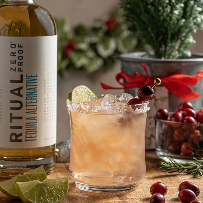 Image of How to Mix a Cranberry Margarita Mocktail