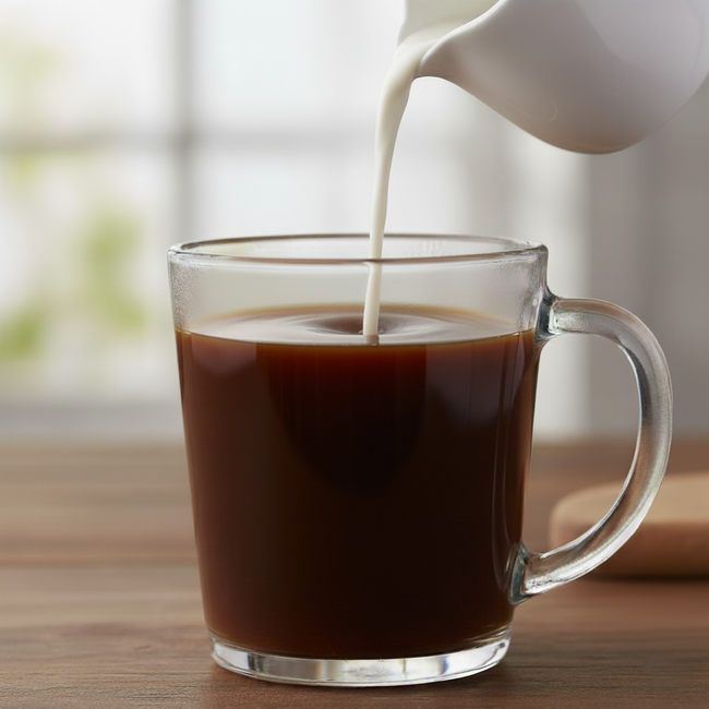 coffee creamer using healthier comforts heavy cream powder