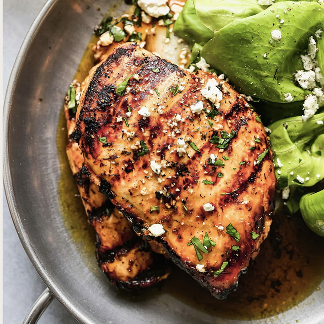 Image of garlic herb butter chicken breasts