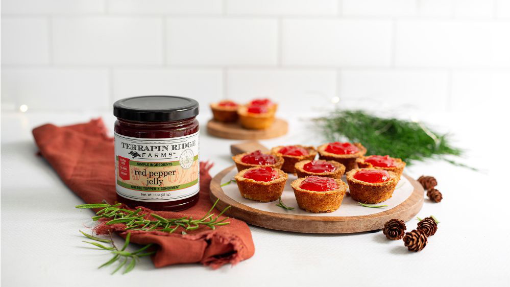 Image of Mini Brie & Red Pepper Jelly Tarts