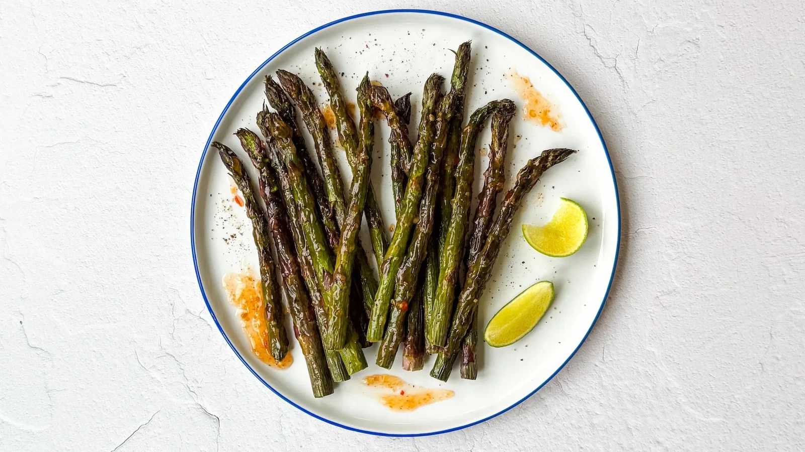 Air-Fried Purple Asparagus