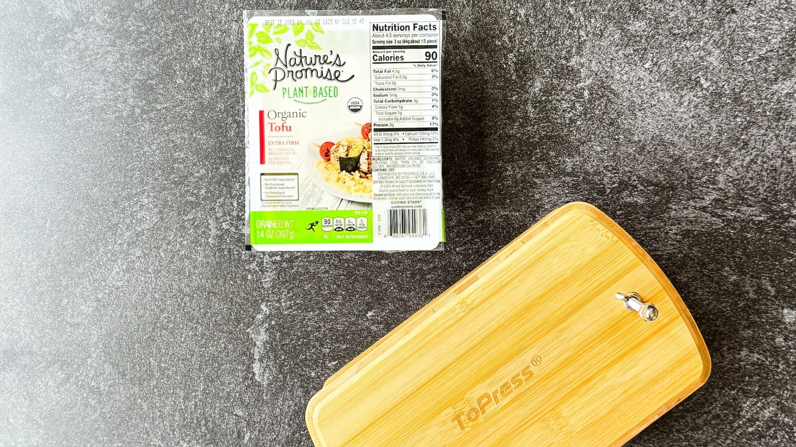 Organic Tofu and tofu Press