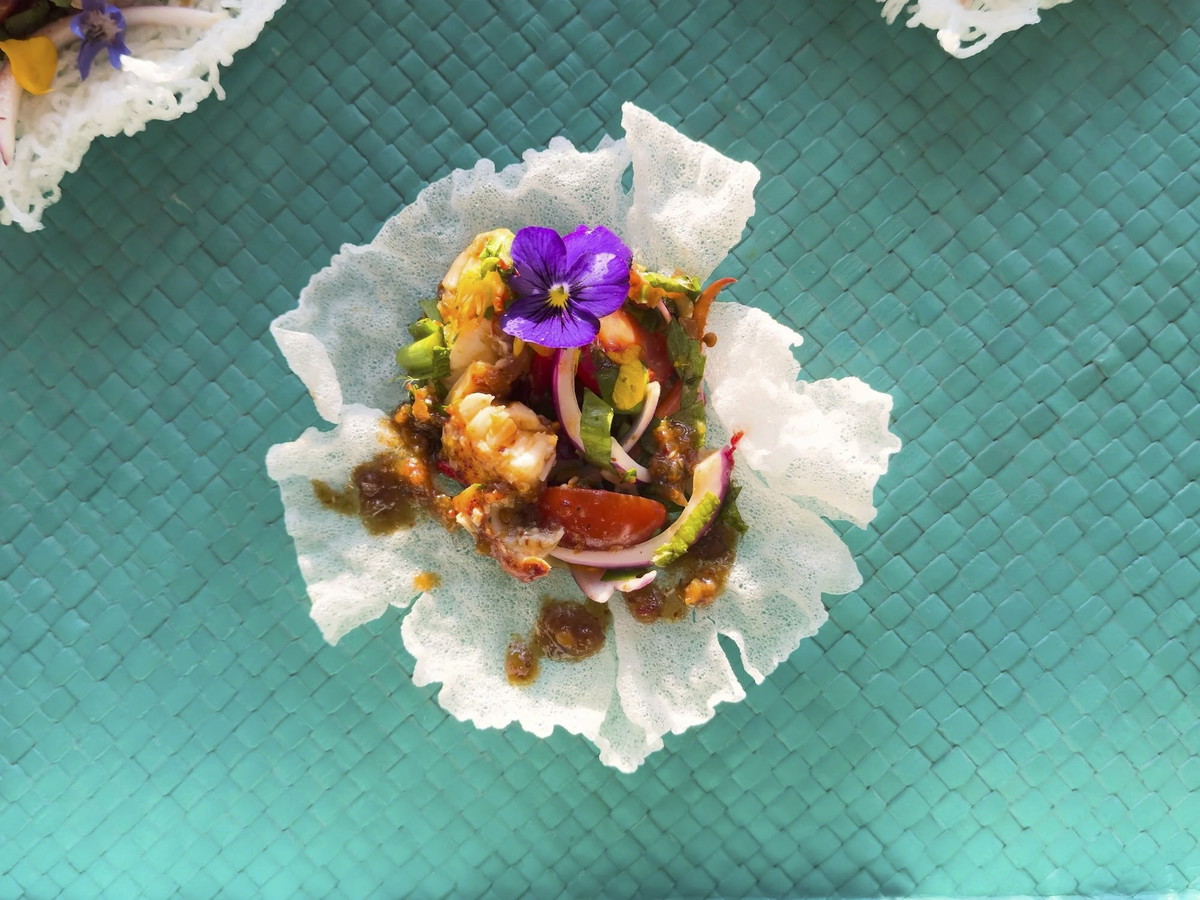 Thai-Inspired Lobster Salad with Spicy Chili Sauce