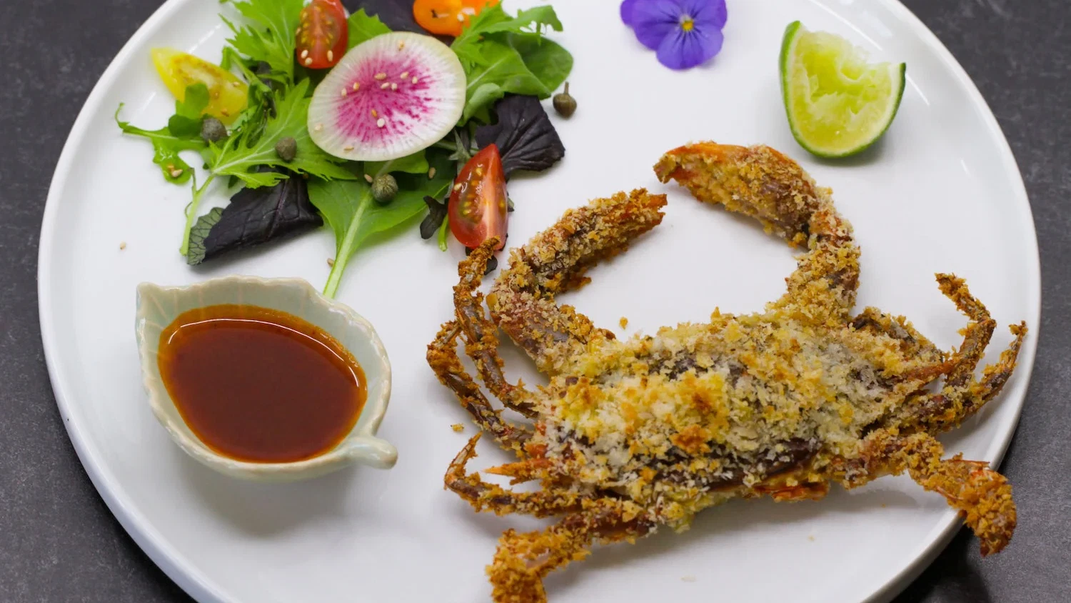 Air-fried Soft-Shell Crabs