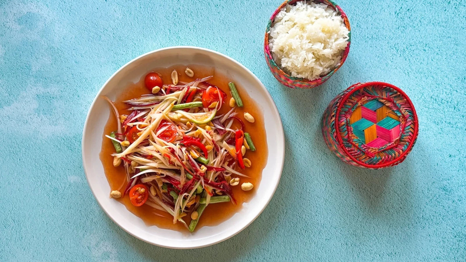 Vegan Green Papaya Salad
