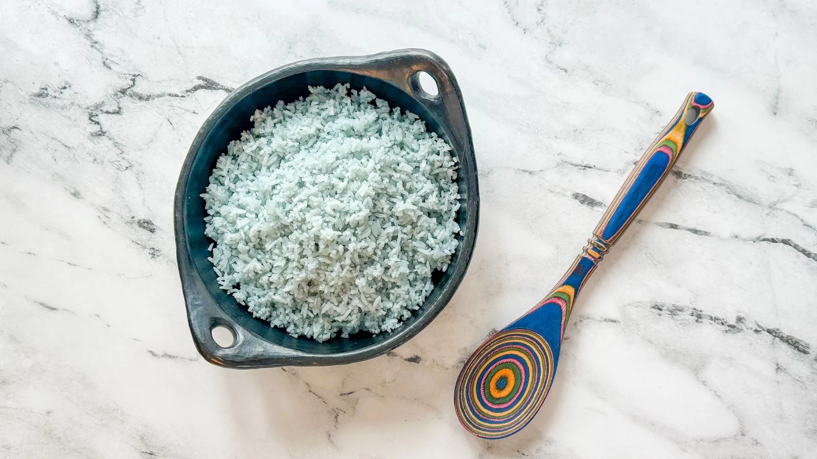 Thai Butterfly Pea Coconut Rice