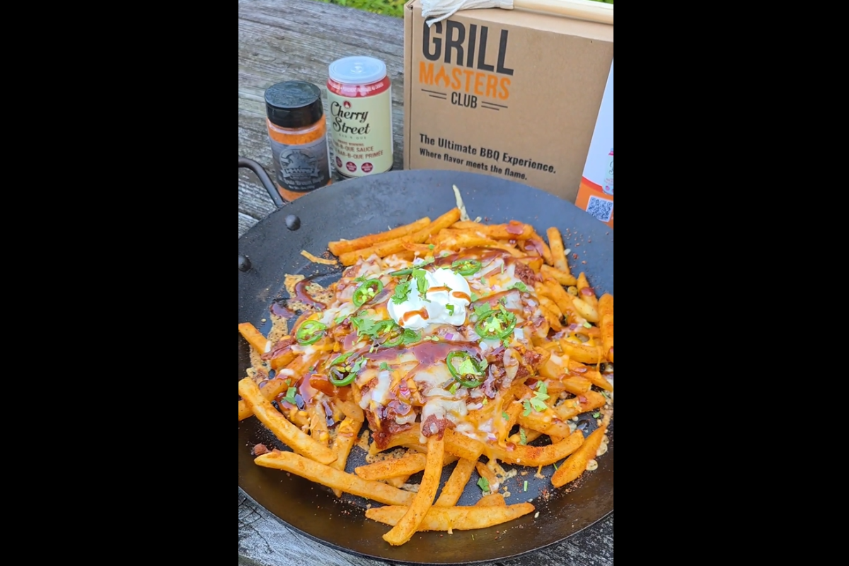 Loaded BBQ Fries with Leftover Pulled Pork, Chicken or Brisket