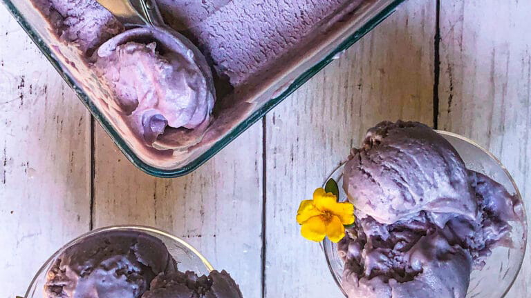 Creamy Ube Ice Cream Recipe – No Food Coloring Needed
