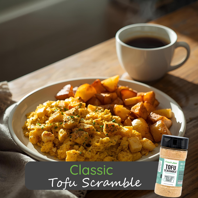 Image of Classic Tofu Scramble (Eggy Flavor, Vegan Style)