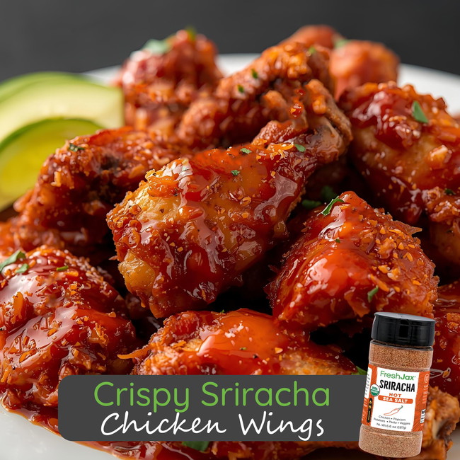 Image of Crispy Sriracha Chicken Wings