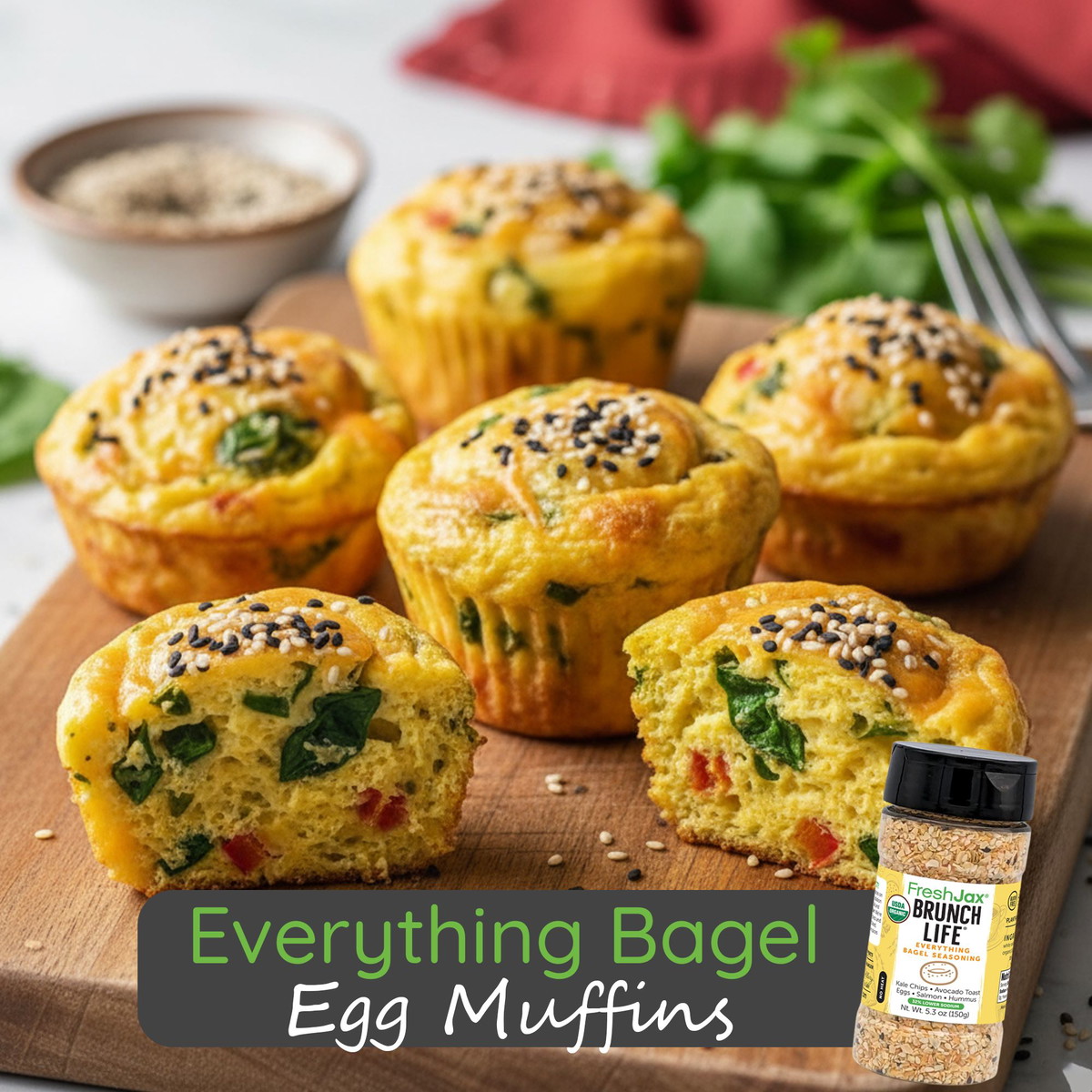 Everything Bagel Egg Muffins