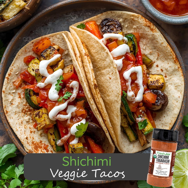 Image of Shichimi Veggie Tacos (Vegan)