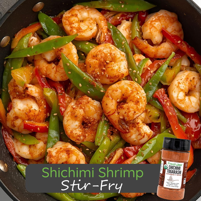 Image of Shichimi Shrimp Stir-Fry