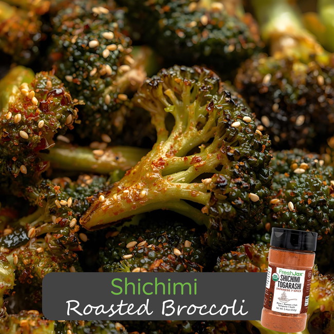 Image of Shichimi Roasted Broccoli (Vegan)