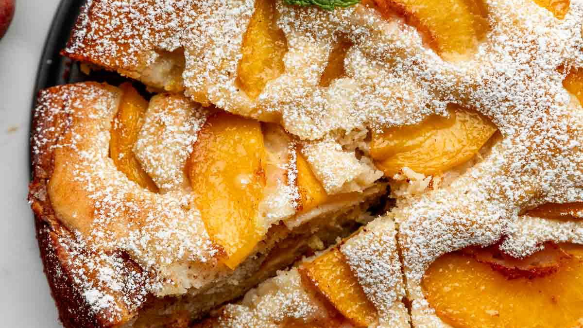 Moist Peach Layer Cake with Oil-Soluble Peach Extract — Summer Peach Cake Recipe