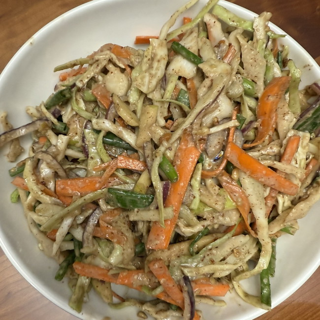 Image of Crunchy Slaw with Nut Butter Dressing