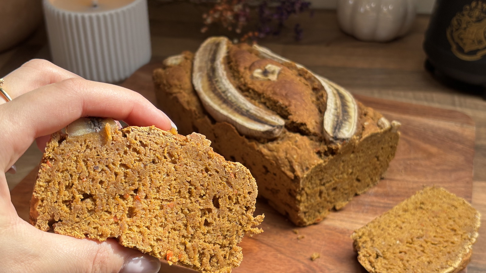 Kürbis-Bananenbrot