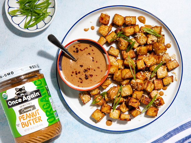 Image of Roasted Tofu with Peanut Butter Chili Sauce