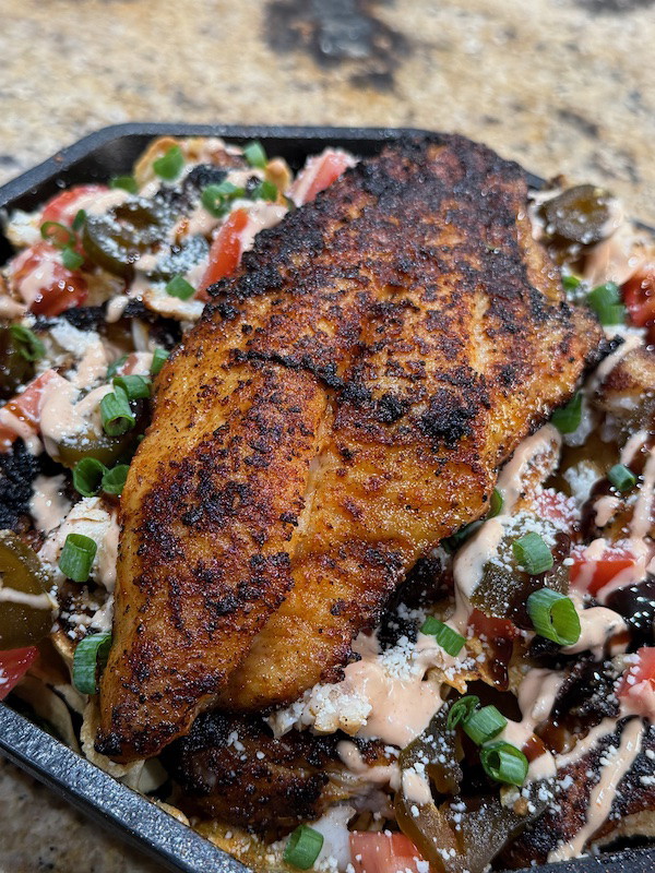 Blackened Catfish Nachos!