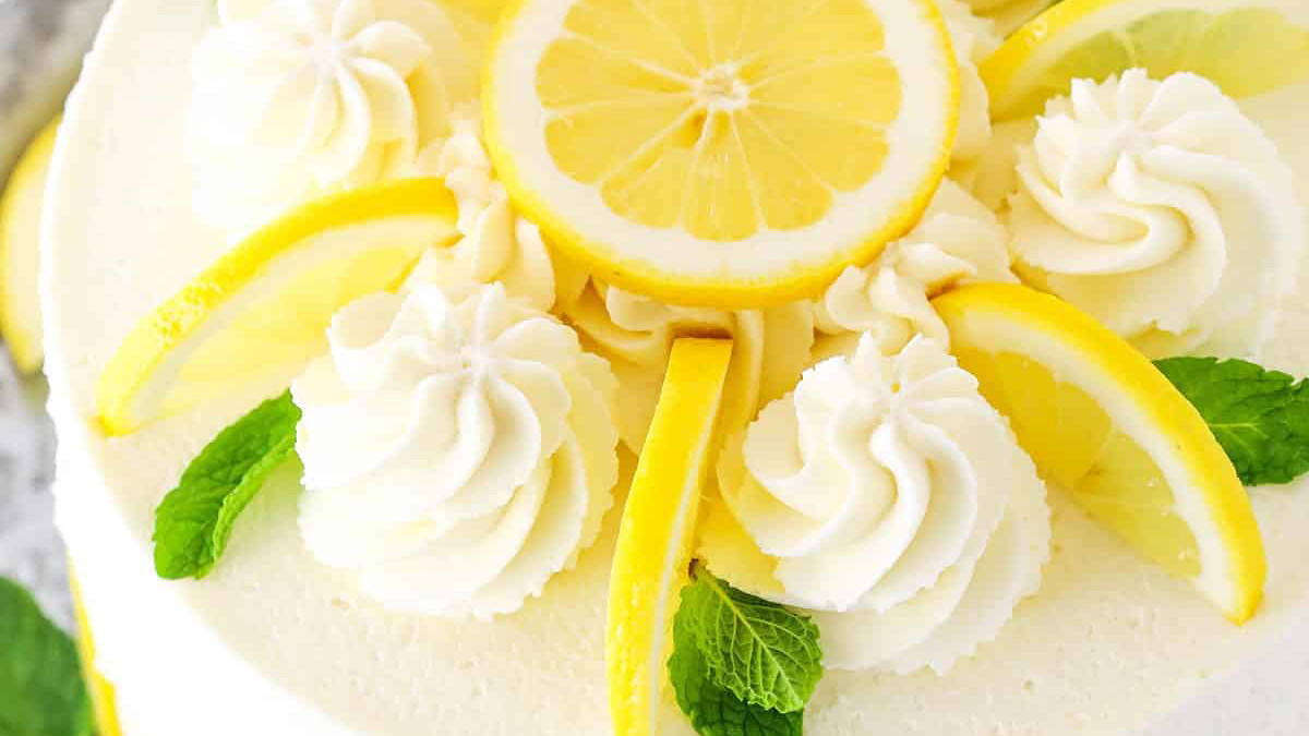 Sunshine Lemon Layer Cake — Naturally Yellow (uses Natural Yellow Food Color — Water-Soluble)