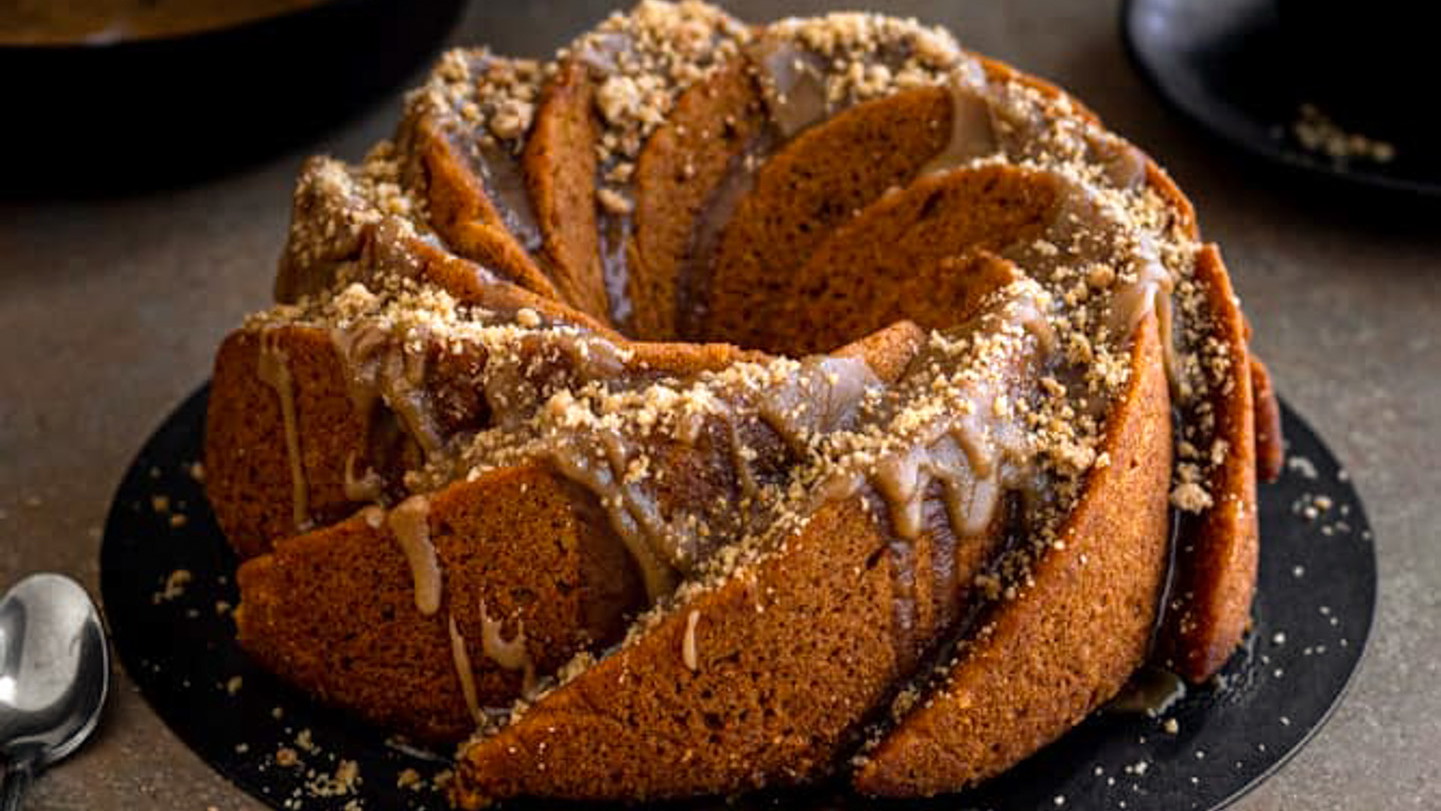 Brown Sugar Cake Glaze with Natural Brown Food Coloring